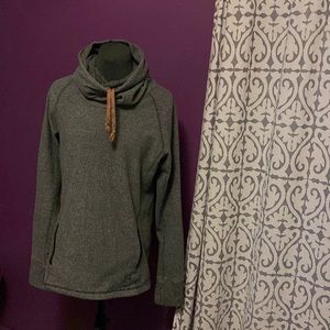 Polar fleece cowl neck